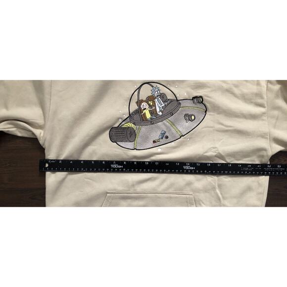 Rick And Mortuary Tan Embroidered Hood Men’s Sz Medium Nowt - Picture 14 of 16